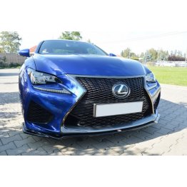 Накладка сплиттер на передний бампер на Lexus RC F